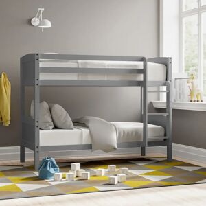 Zipcode Design Isabela Standard Bunk Bed gray/black 149.0 H x 75.0 W x 197.0 D cm