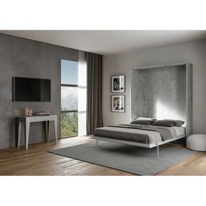 Zipcode Design Kentaro Foldaway Double Bed 160x190 with Slatted Frame gray 210.5 H x 173.6 W x 215.0 D cm