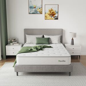 White Noise Bealeton 27cm Memory Foam Pocket Sprung Mattress Small Double (4')