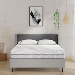 White Noise Irma Gel Cooling Memory Foam Mattress Two Side Sleep 20cm Medium Firm Kingsize (5')