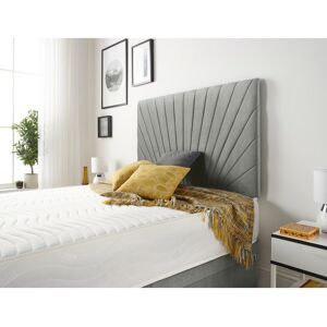 Fairmont Park SantaMonica Etheral Linen Fabric Divan Base and Headboard with Optional Drawers Silver Super King (6')