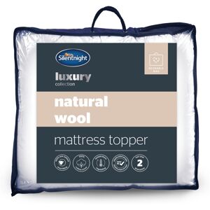 Silentnight Natural Wool Breathable Mattress Topper White Double (135 x 190 cm)