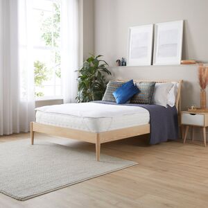 Slumberdown Wonderful Wool Mattress Topper 100% British Wool Moisture Cotton Cover White Double (4'6)