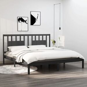 Alpen Home Bed Frame Solid Wood gray 100.0 H x 126.0 W x 205.5 D cm