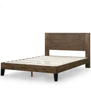 Fernleaf Evelyn Solid Wood Bed Frame with Headboard brown 100.0 H x 136.1 W x 192.6 D cm