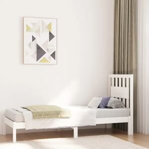 Marlow Home Co. Quealy Small Single (2'6) Bed Frame white 100.0 H x 80.5 W x 195.5 D cm