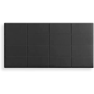 Brayden Studio Raglen Upholstered Headboard black 80.0 H x 100.0 W x 7.0 D cm