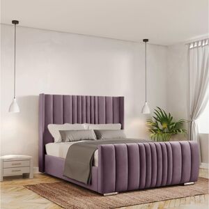 Canora Grey Bastin Upholstered Ottoman Storage Bed Lilac Super King (6')