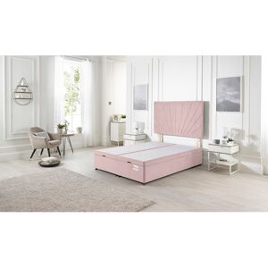 Fairmont Park Etheral End Opening Ottoman Storage Bed with Upholstered Headboard Pink Super King