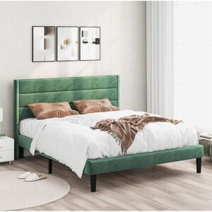 Latitude Run Liseta Bed Frame Green European Double (140 x 200cm)