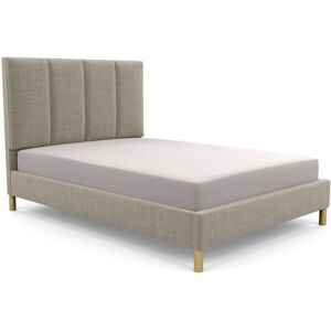 Brayden Studio Middletown Upholstered Bed Frame Oatmeal/Wool Kingsize (5')