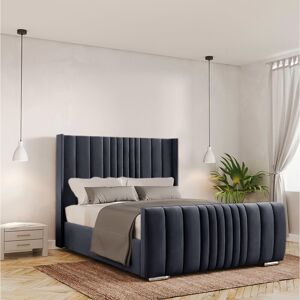 Canora Grey Bastin Upholstered Ottoman Storage Bed Charcoal Super King (6')