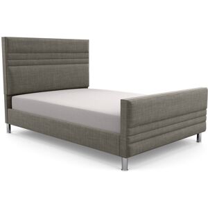 Brayden Studio Premium Bowgreave Upholstered Bed Frame Grey/Wool Kingsize (5')