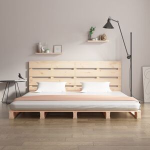 Latitude Run Bed Frame Solid Wood natural Double (4'6)