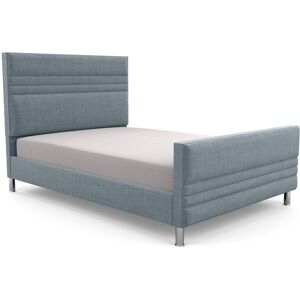 Brayden Studio Premium Bowgreave Upholstered Bed Frame Sky/Wool Double (4'6)