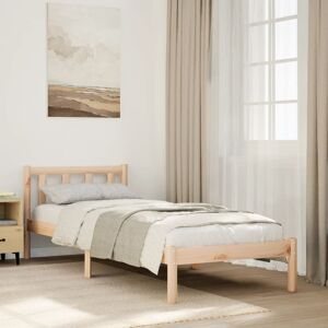 Rosalind Wheeler Bed Frame Home Bedstead Bed Base Mattress Foundation Solid Pinewood natural Single (3')