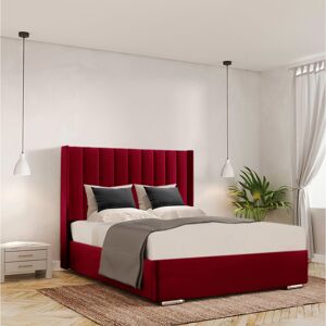 Canora Grey Ayrin Upholstered Ottoman Storage Bed Red Super King (6')