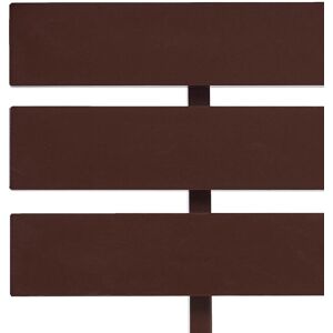 Latitude Run vidaXL Bed Frame Solid Pine Wood Dark Brown European Double (140 x 200 cm)