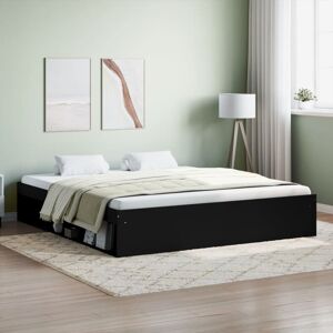 Latitude Run Afriani Platform Bed Black Super King (6')