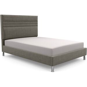 Brayden Studio Premium Bowgreave Upholstered Bed Frame Grey/Wool Kingsize (5')