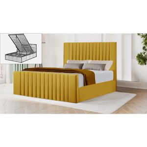 Brayden Studio Bastri Storage Bed Yellow Mustard Small Double (120 x 190 cm) Brayden Studio Bastri Storage Bed Yellow Mustard Small Double (120 x 190 cm)