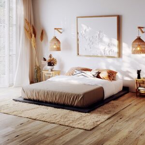 Ebern Designs Hardman Bed Frame Black Wash European Kingsize (160 x 200 cm) Ebern Designs Hardman Bed Frame Black Wash European Kingsize (160 x 200 cm)