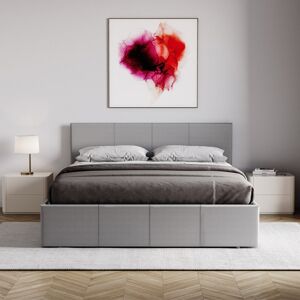 Zipcode Design Wilna Upholstered Ottoman Bed, UKFR Certified Grey Double (4'6) Zipcode Design Wilna Upholstered Ottoman Bed, UKFR Certified Grey Double (4'6)