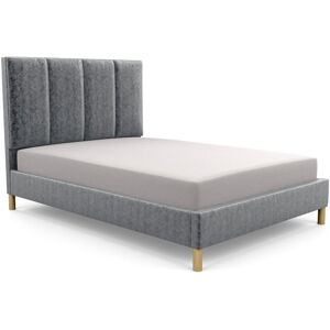 Brayden Studio Middletown Upholstered Bed Frame Crushed Velvet/Silver Single (3') Brayden Studio Middletown Upholstered Bed Frame Crushed Velvet/Silver Single (3')