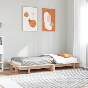 ClassicLiving Bed Frame Without Mattress 180X200 Cm Super King Solid Wood Pine Brown Small Single (2'6) ClassicLiving Bed Frame Without Mattress 180X200 Cm Super King Solid Wood Pine Brown Small Single (2'6)