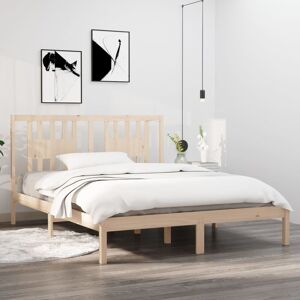 Marlow Home Co. Bed Frame Solid Wood natural European Kingsize (160 x 200 cm) Marlow Home Co. Bed Frame Solid Wood natural European Kingsize (160 x 200 cm)