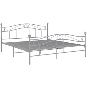 Rosalind Wheeler Gapspard Bed Frame Silver 160 x 200cm Rosalind Wheeler Gapspard Bed Frame Silver 160 x 200cm