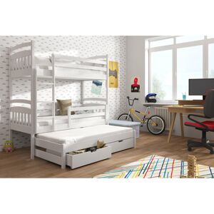 Mack + Milo Mccaffery Single (3') 2 Drawer High Sleeper Bunk Bed with Trundle White Mack + Milo Mccaffery Single (3') 2 Drawer High Sleeper Bunk Bed with Trundle White