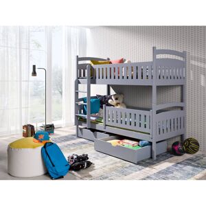 Harriet Bee Evans Single (3') Standard Bunk Bed and Mattress Grey Harriet Bee Evans Single (3') Standard Bunk Bed and Mattress Grey