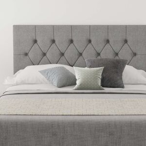Wade Logan Talcott Upholstered Headboard Linen Grey Kingsize (5') Wade Logan Talcott Upholstered Headboard Linen Grey Kingsize (5')
