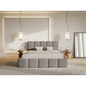 Ebern Designs Miram European Kingsize (160 x 200cm) Upholstered Platform Bed Grey 96cm H X 180cm W X 218cm L Ebern Designs Miram European Kingsize (160 x 200cm) Upholstered Platform Bed Grey 96cm H X 180cm W X 218cm L