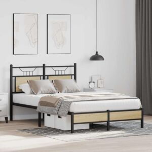 Borough Wharf Bed Frame Without Mattress Brown Oak 140X200 Cm Engineered Wood Sonoma Oak Small Double (4') Borough Wharf Bed Frame Without Mattress Brown Oak 140X200 Cm Engineered Wood Sonoma Oak Small Double (4')