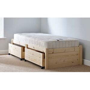 Alpen Home Abrienda Heavy Duty Solid Pine Storage Bed Natural Single (3') Alpen Home Abrienda Heavy Duty Solid Pine Storage Bed Natural Single (3')