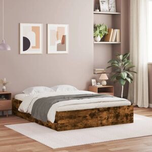 17 Stories Bed Frame With Drawers Grey Sonoma 135X190 Cm Double Engineered Wood Smoked Oak EU Double - 140 x 200 cm 17 Stories Bed Frame With Drawers Grey Sonoma 135X190 Cm Double Engineered Wood Smoked Oak EU Double - 140 x 200 cm