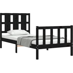 Marlow Home Co. Bed Frame with Headboard Black Small Single (2'6) Marlow Home Co. Bed Frame with Headboard Black Small Single (2'6)