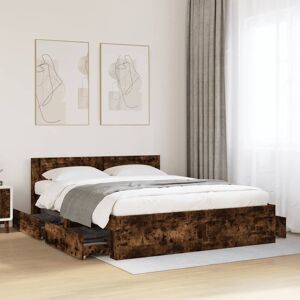 Latitude Run Bed Frame With Headboard Without Mattress Smoked Oak 140X200 Cm Smoked Oak European Kingsize (160 x 200 cm) Latitude Run Bed Frame With Headboard Without Mattress Smoked Oak 140X200 Cm Smoked Oak European Kingsize (160 x 200 cm)