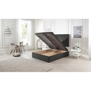 Fairmont Park Etheral Ottoman Bed End Opening with Upholstered Headboard Tweed Fabric Charcoal Small Double (4') Fairmont Park Etheral Ottoman Bed End Opening with Upholstered Headboard Tweed Fabric Charcoal Small Double (4')