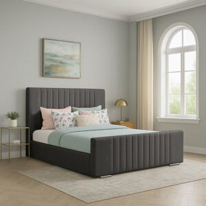 Latitude Run Aerys Upholstered Bed Asphalt Small Double (4') Latitude Run Aerys Upholstered Bed Asphalt Small Double (4')