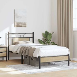 Borough Wharf Bed Frame Without Mattress Brown Oak 140X200 Cm Engineered Wood Sonoma Oak Small Single (2'6) Borough Wharf Bed Frame Without Mattress Brown Oak 140X200 Cm Engineered Wood Sonoma Oak Small Single (2'6)