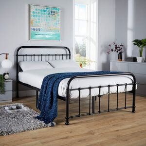 Brambly Cottage Timothea Vintage Style Metal Bed Frame - Black Black Small Double (4') Brambly Cottage Timothea Vintage Style Metal Bed Frame - Black Black Small Double (4')