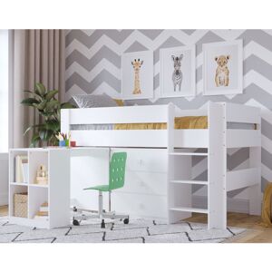 Harriet Bee Swenki Single (3') Loft Bed Configurable Bedroom Set White Harriet Bee Swenki Single (3') Loft Bed Configurable Bedroom Set White