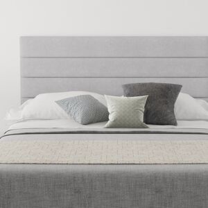 Latitude Run Platt Upholstered Headboard Linen Silver Small Double (4') Latitude Run Platt Upholstered Headboard Linen Silver Small Double (4')