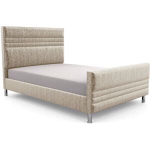 Brayden Studio Premium Bowgreave Upholstered Bed Frame Cream/Crushed Velvet Small Single (2'6) Brayden Studio Premium Bowgreave Upholstered Bed Frame Cream/Crushed Velvet Small Single (2'6)