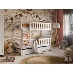 Harriet Bee Tring Single (3') Standard Bunk Bed White Matt Harriet Bee Tring Single (3') Standard Bunk Bed White Matt