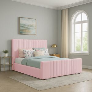 Latitude Run Aerys Upholstered Bed Pink Single (3') Latitude Run Aerys Upholstered Bed Pink Single (3')