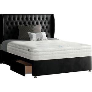 Rosdorf Park Mandalay Divan Bed Set Black Single Rosdorf Park Mandalay Divan Bed Set Black Single